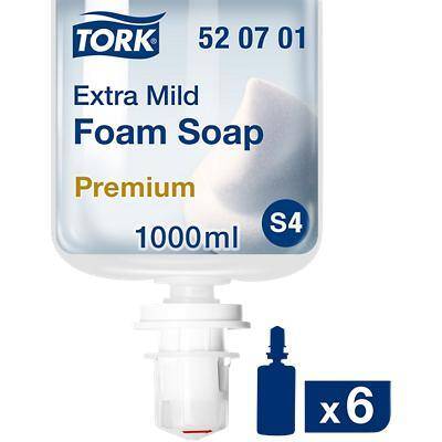 TORK 520701 extra milde Schaumseife Transparent S4 - Karton à 6 Patronen