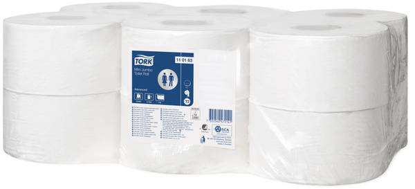TORK-110163 Mini Jumbo Toilettenpapier Universal – 1-lagig - T2