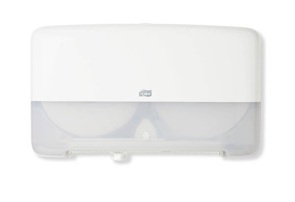 TORK 555500 Doppelrollenspender für Mini Jumbo Toilettenpapier Weiß - T2
