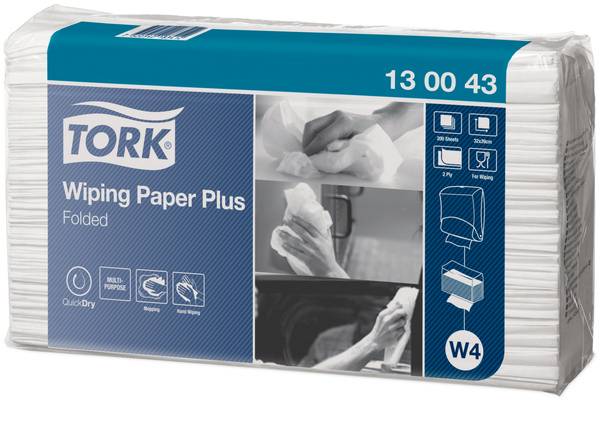 TORK 130043 starke Papierwischtücher Weiß - W4